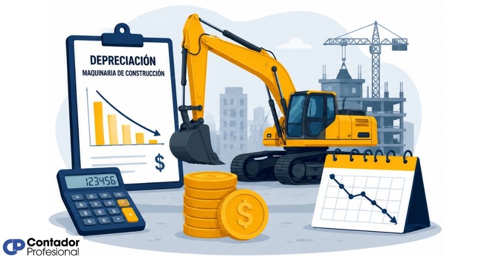 depreciación de maquinaria de construcción