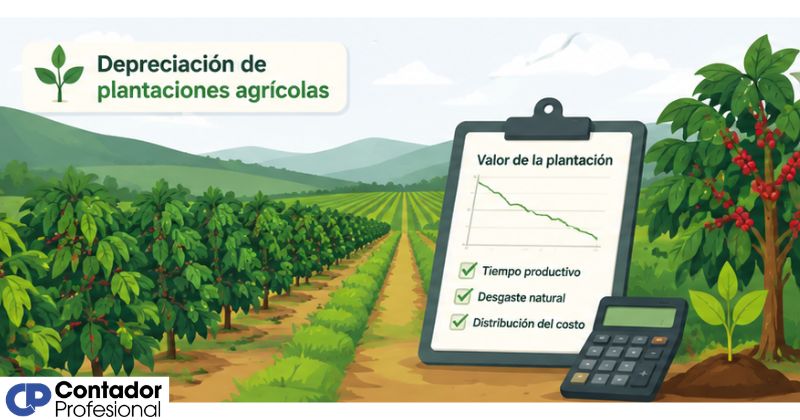 depreciación de plantaciones agrícolas