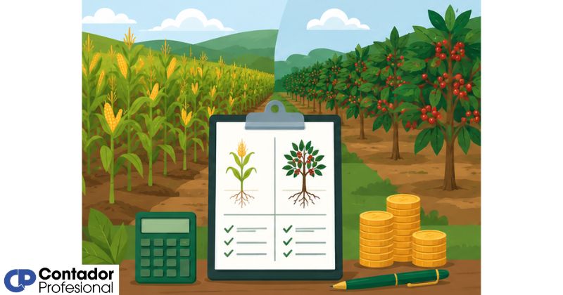 diferencia contable entre cultivos anuales y perennes