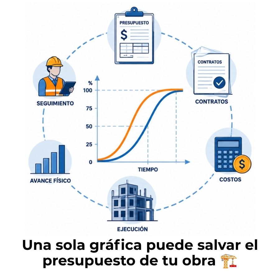 curva s en una obra de construcción