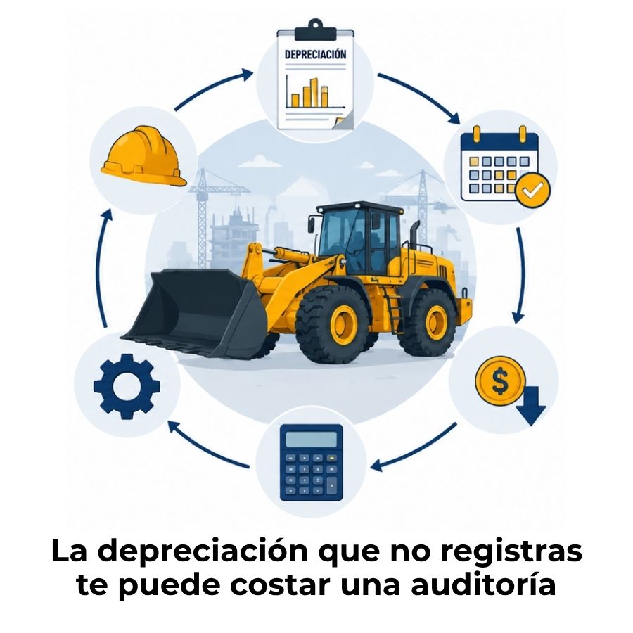 depreciación de maquinaria de construcción