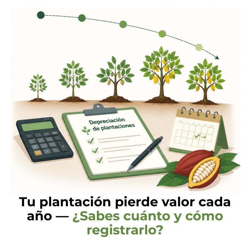 depreciación de plantaciones agrícolas