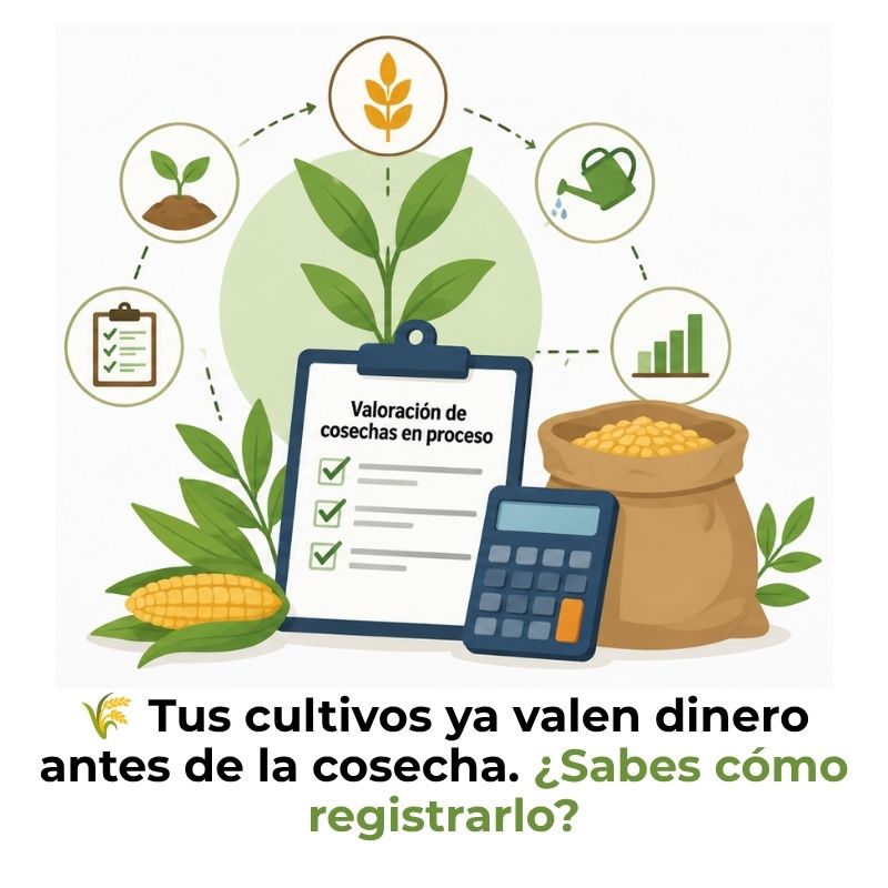 valoración de cosechas en proceso