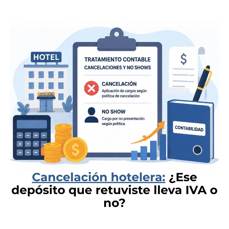 manejo contable de cancelaciones y no shows