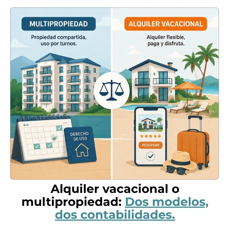 diferencia entre multipropiedad y alquiler vacacional