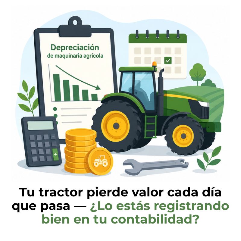 depreciación de maquinaria agrícola