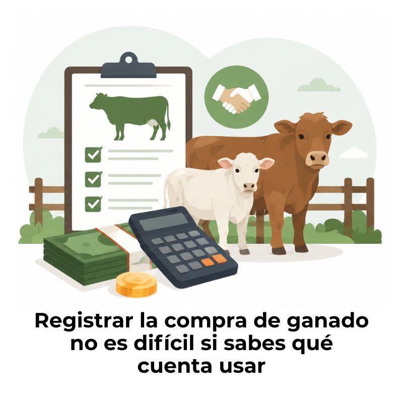 cómo registrar la compra de ganado