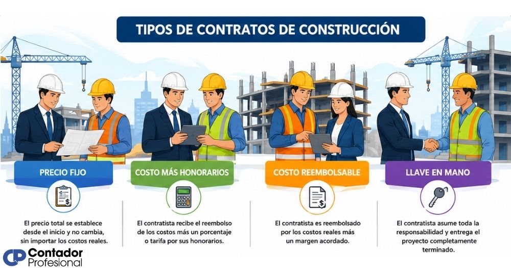 tipos de contratos de construcción