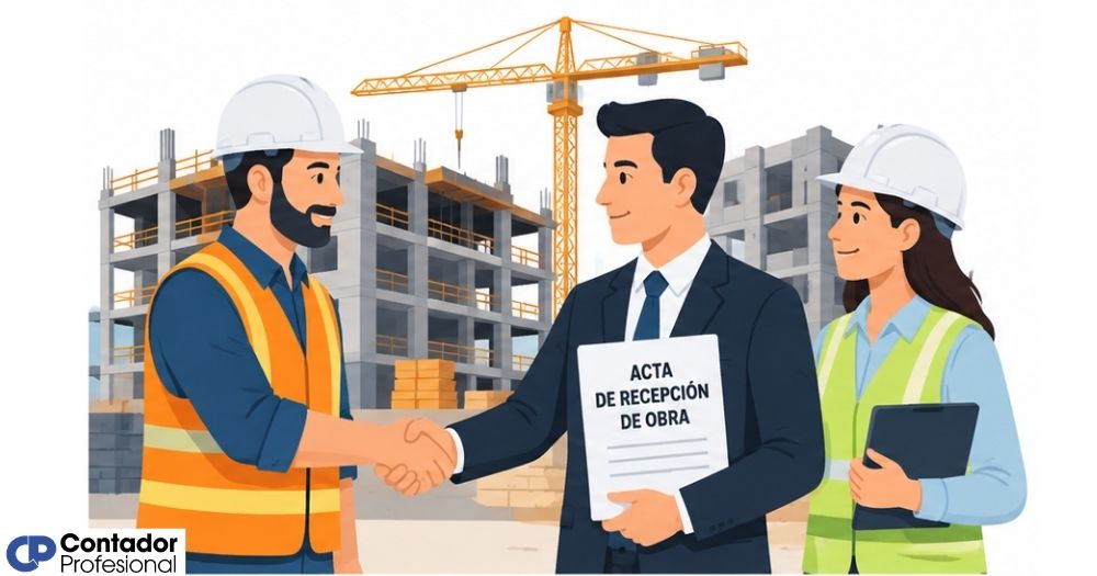 acta de recepción de obra y su registro contable