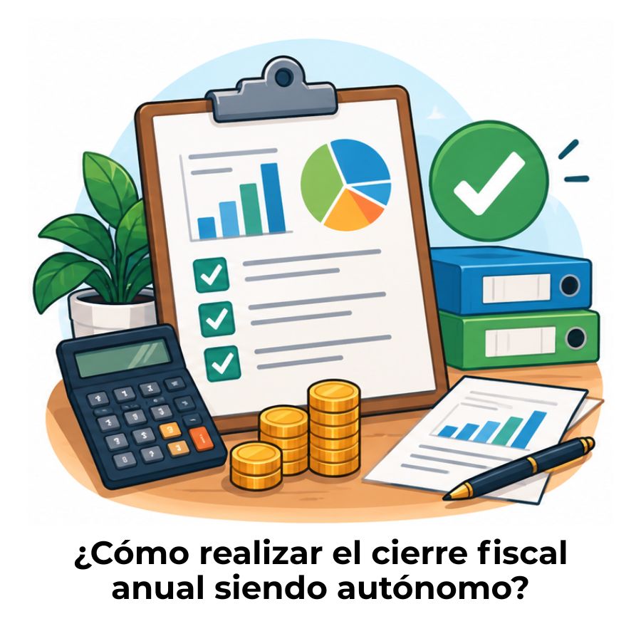 cerrar el ejercicio fiscal como autónomo