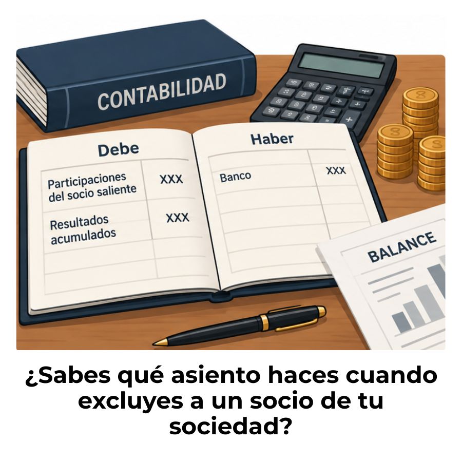 cómo se contabiliza la exclusión de un socio