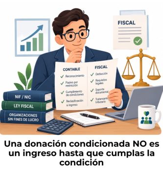 cómo reconocer contablemente una donación con condiciones