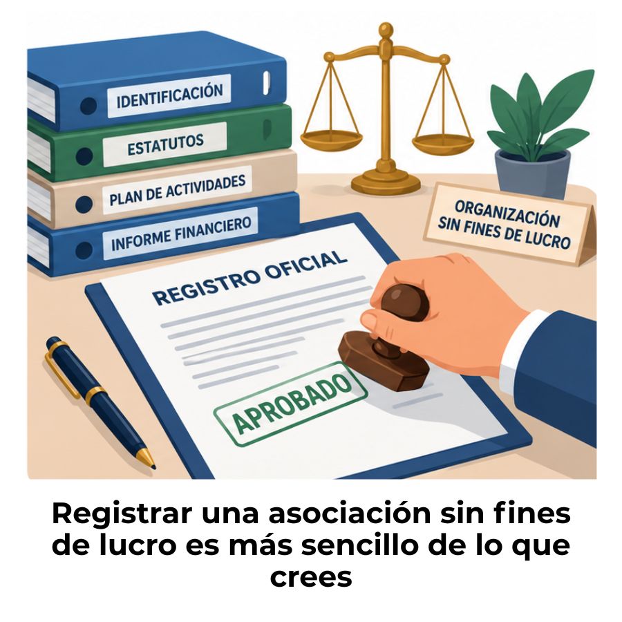 cómo registro una asociación sin fines de lucro desde cero