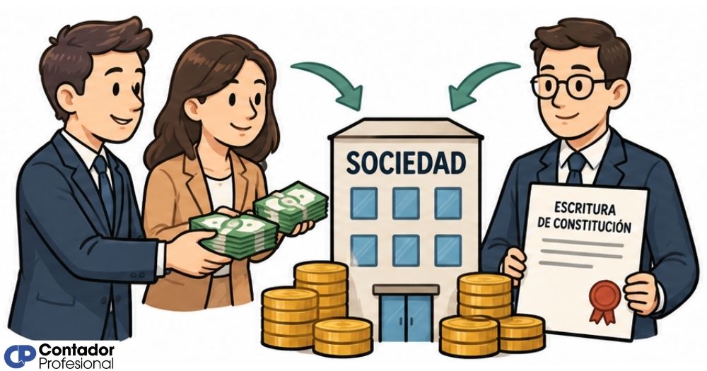 cómo se contabiliza la constitución de una empresa