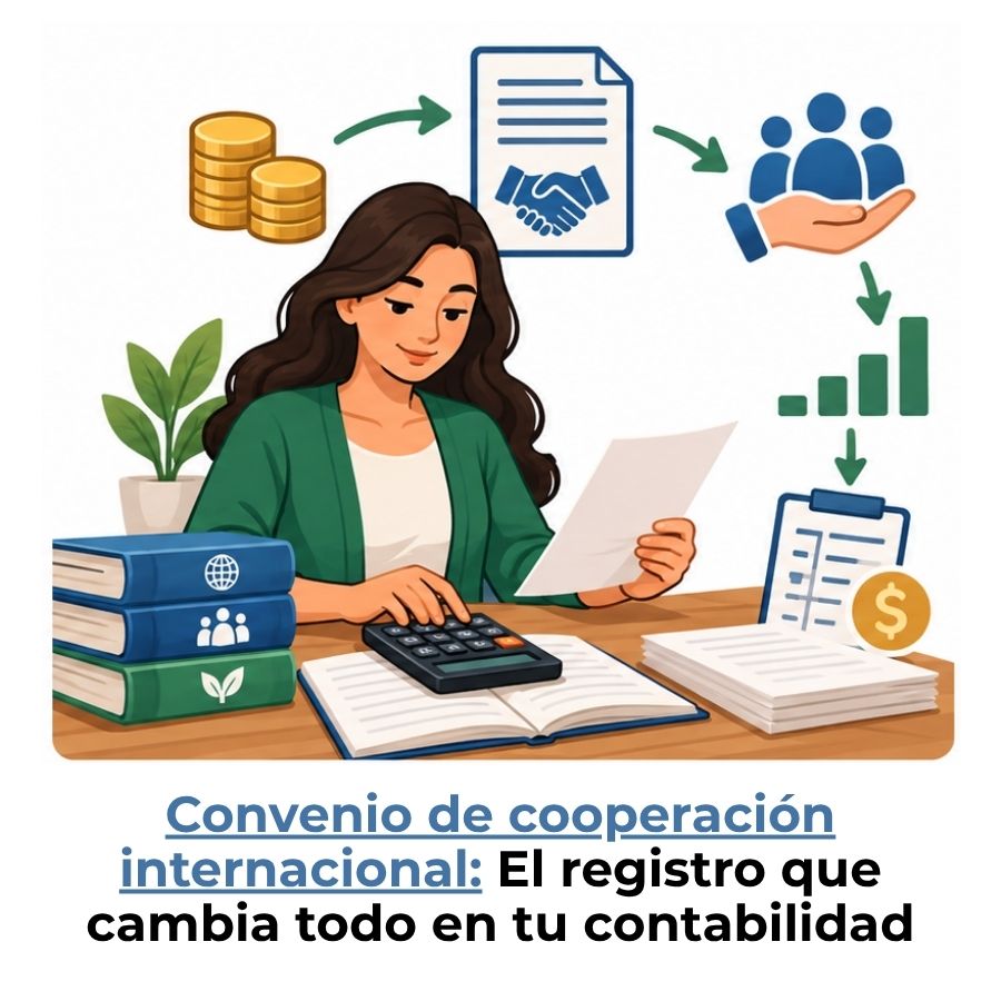 contabilizar un convenio de cooperación internacional