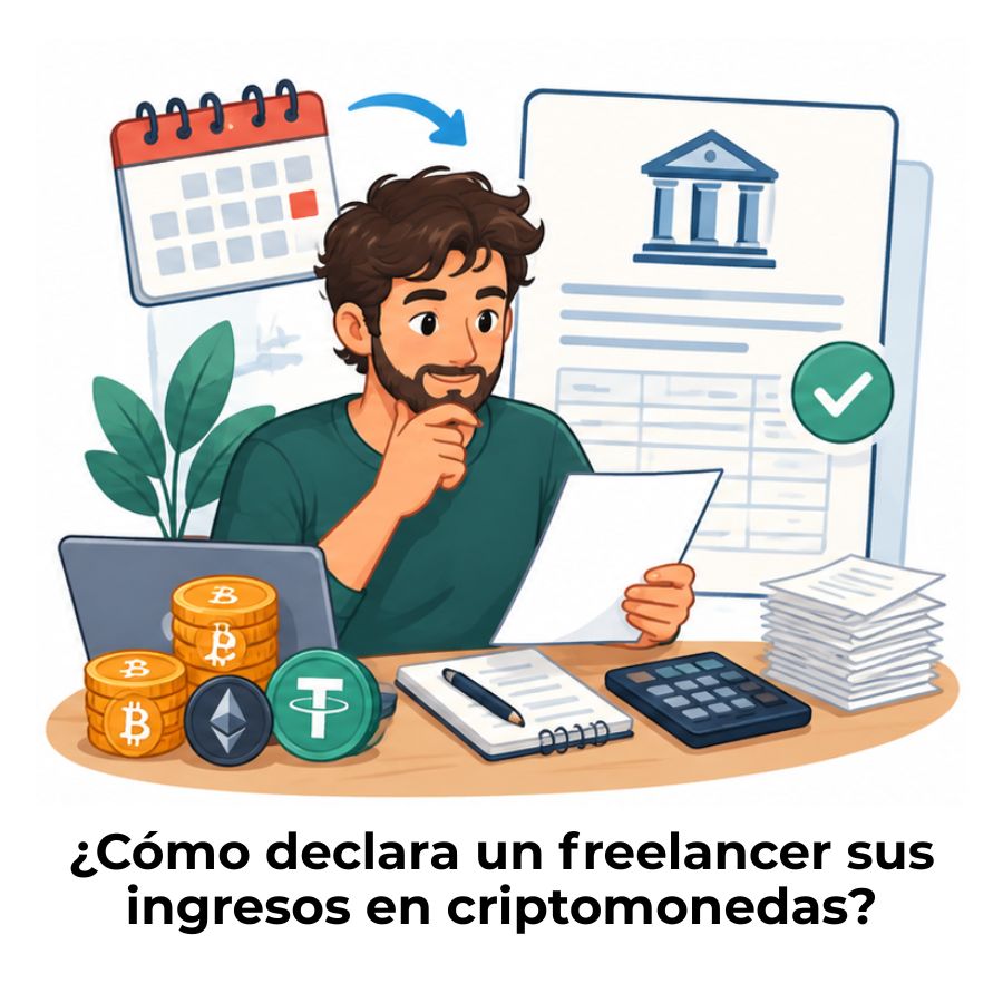declarar ingresos en criptomonedas siendo freelancer