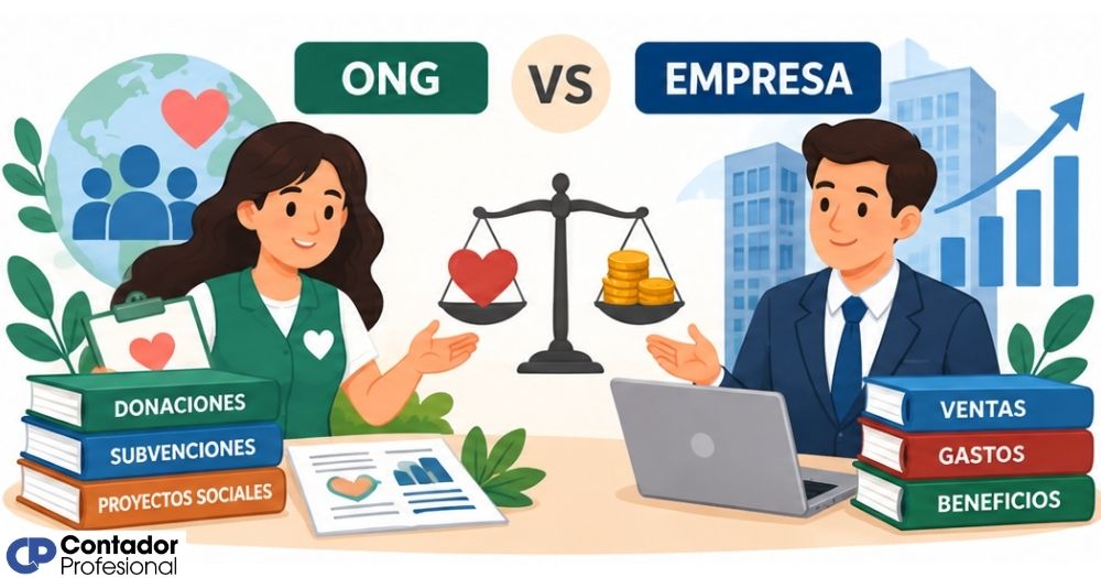 diferencia entre contabilidad de una ONG y de una empresa