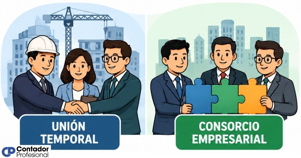 diferencia entre unión temporal y consorcio empresarial