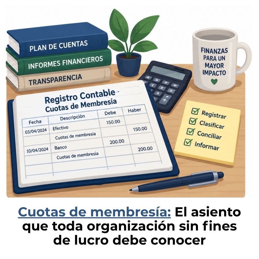 registro contable de las cuotas de membresía