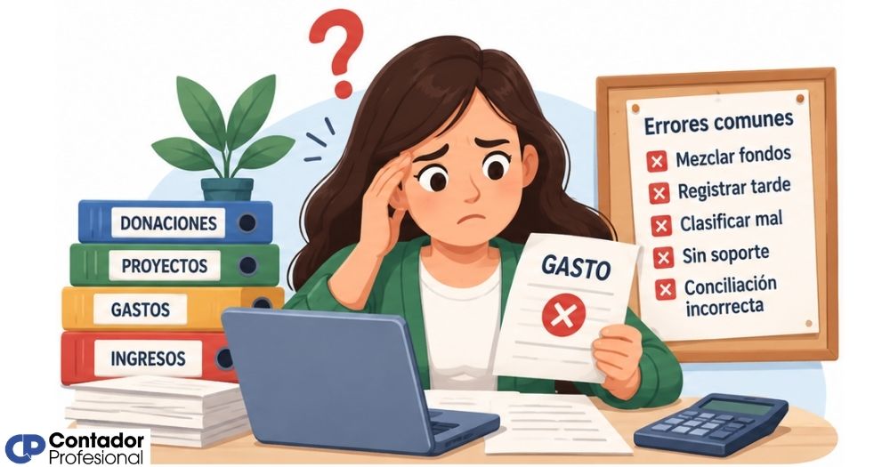 errores contables comunes en una ONG