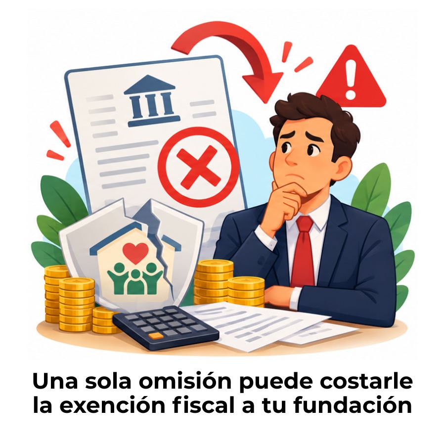 evitar perder la exención tributaria de una fundación