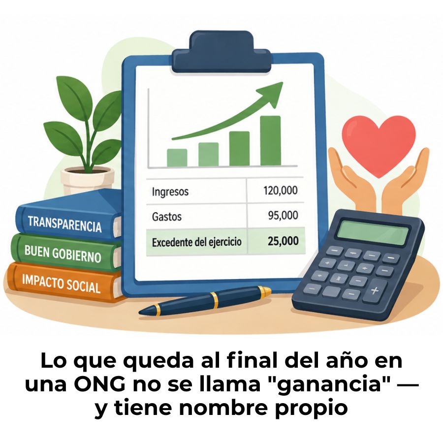 excedente del ejercicio en una ONG