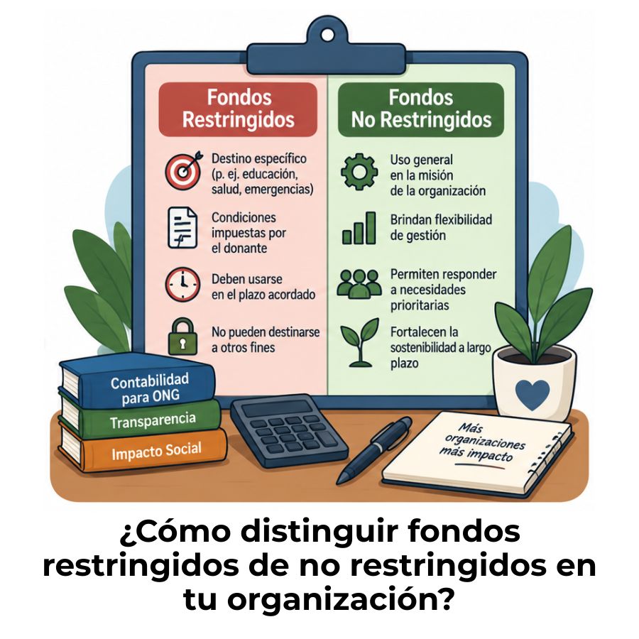 fondos restringidos y no restringidos