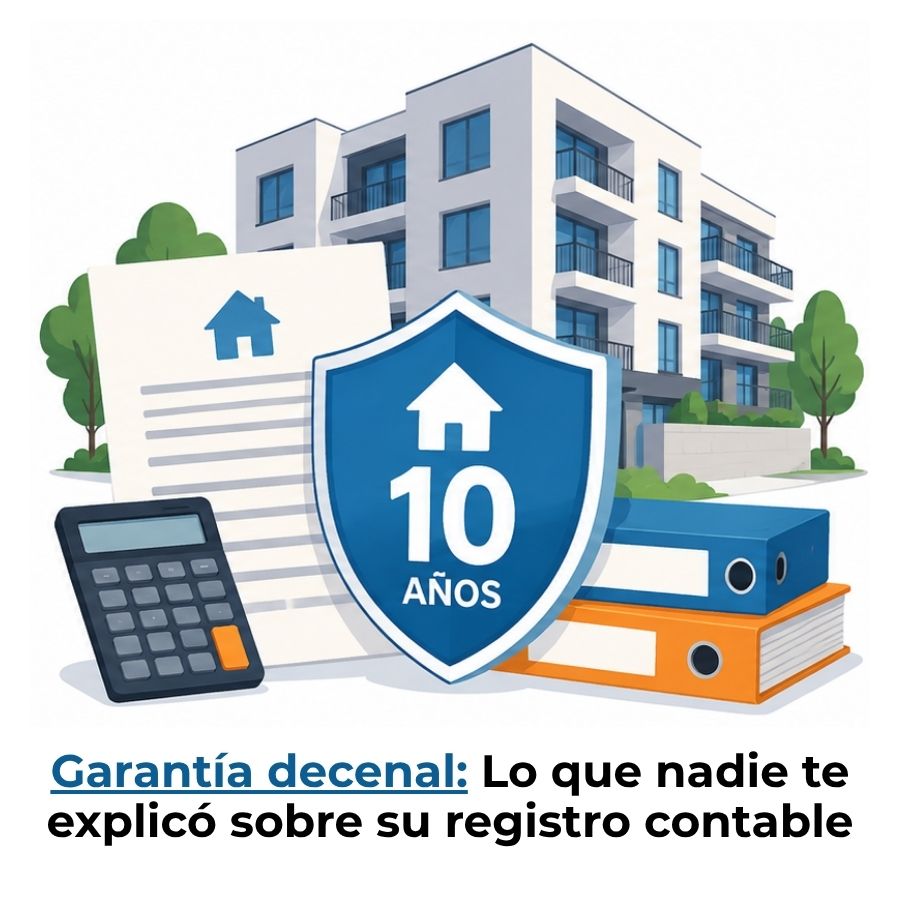 cómo se contabiliza una garantía decenal en construcción