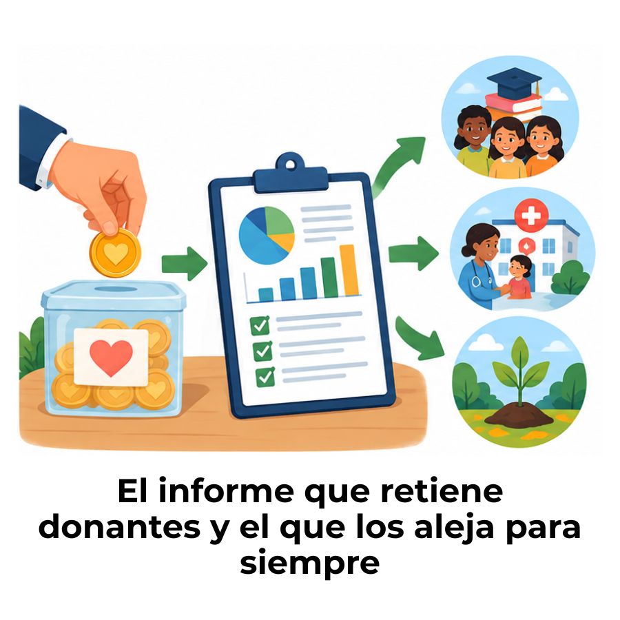 rendición de cuentas a donantes