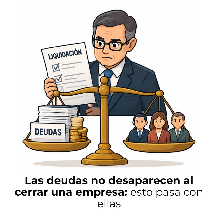 las deudas al disolver una sociedad