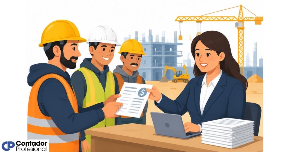 nómina en la construcción