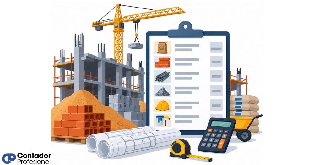partidas de un presupuesto de obra de construcción