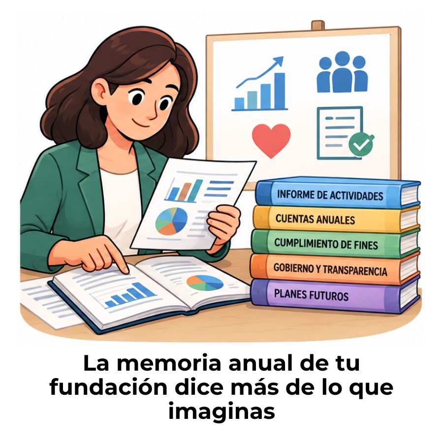qué debe incluir la memoria anual de una fundación