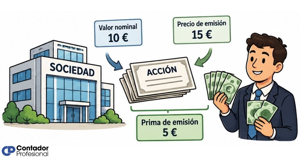 que es la prima de emisión