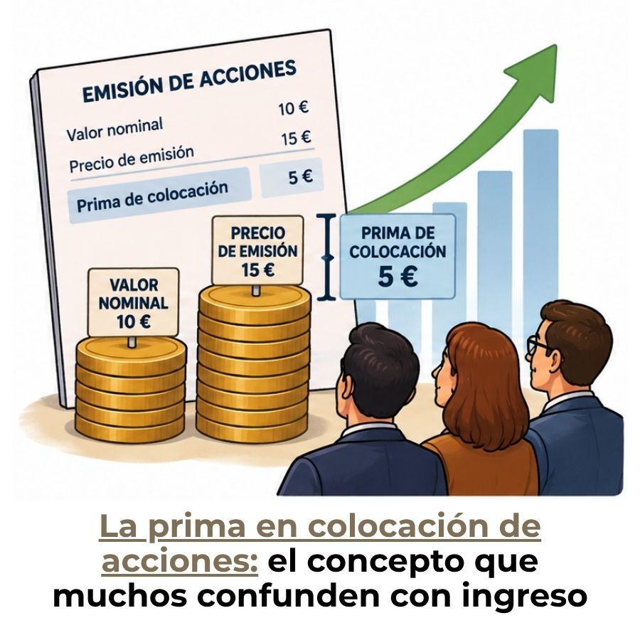 qué es la prima en colocación de acciones