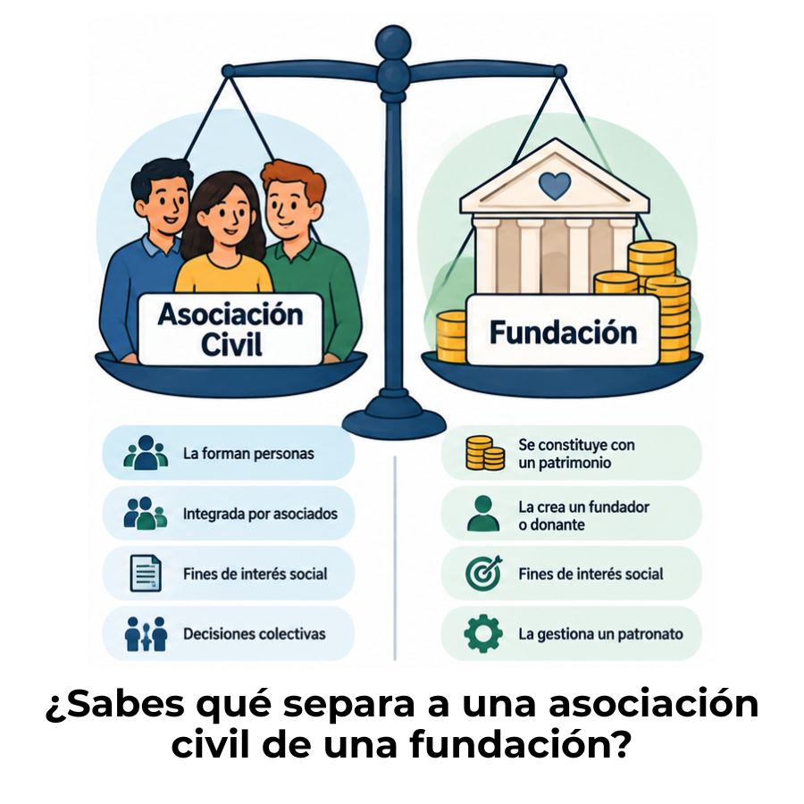 qué es una asociación civil y qué es una fundación