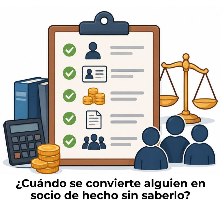 qué necesitas para ser socio en una sociedad de hecho