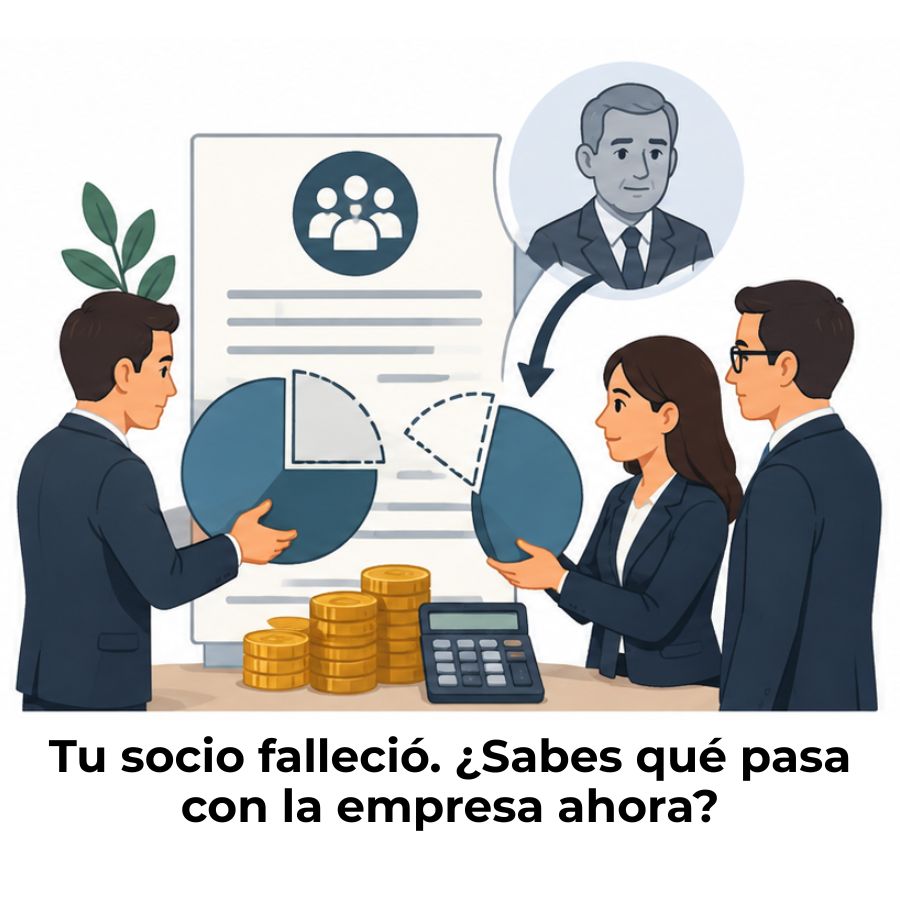 qué ocurre con la sociedad cuando fallece un socio