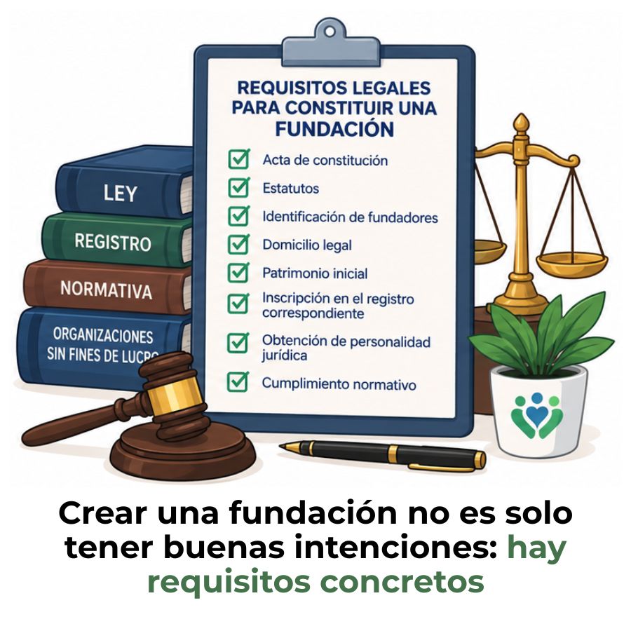 requisitos legales para constituir una fundación