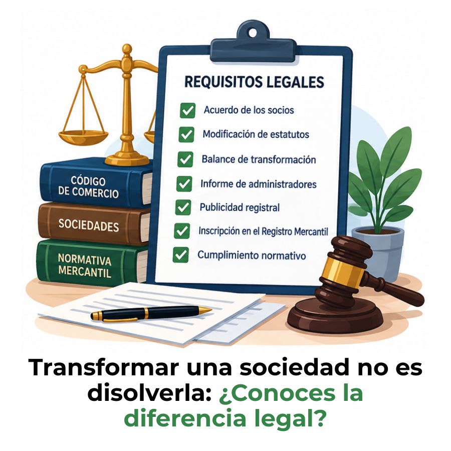 requisitos legales para transformar una sociedad