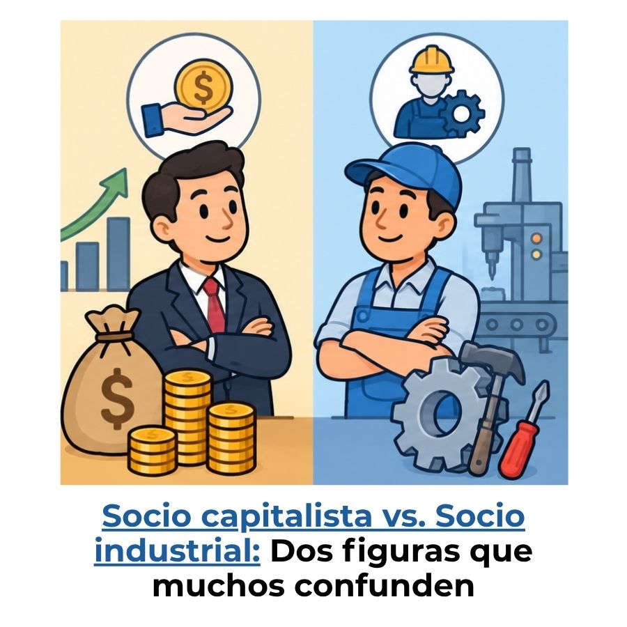 socio capitalista y socio industrial