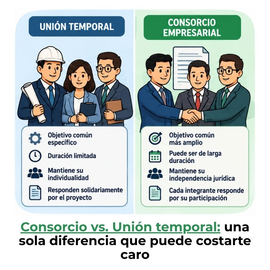 unión temporal y consorcio empresarial