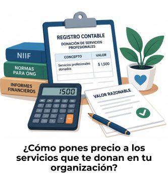 valoración de una donación de servicios profesionales