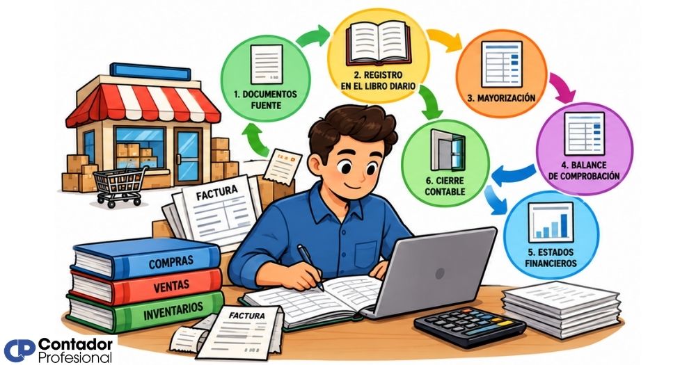 ciclo contable de una empresa comercial
