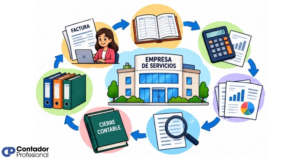 ciclo contable de una empresa de servicios