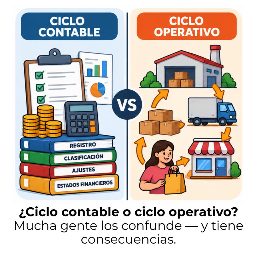 ciclo contable vs. ciclo operativo