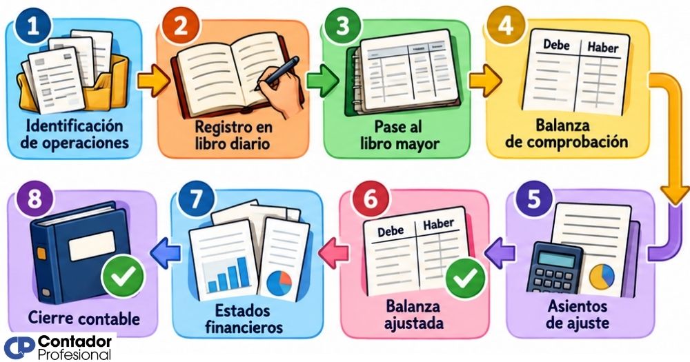 diagrama de flujo del ciclo contable