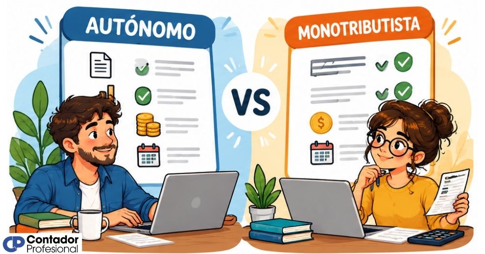 diferencia entre autónomo y monotributista