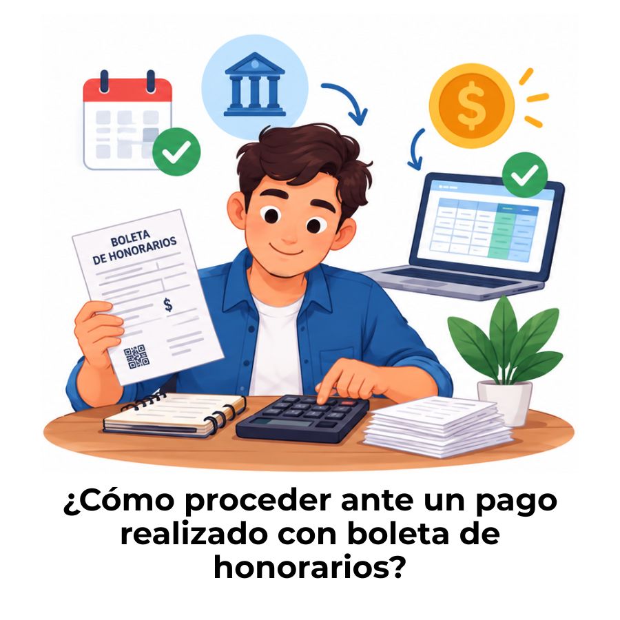 qué hacer cuando recibo un pago mediante boleta de honorarios