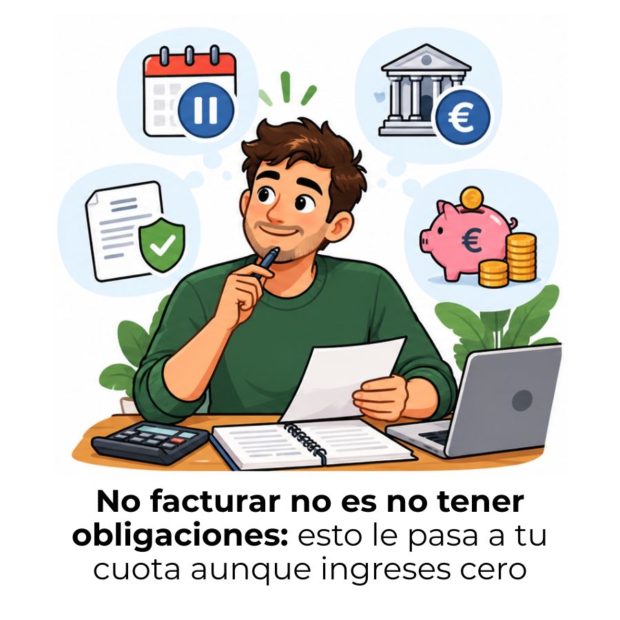 qué hacer cuando un autónomo deja de tener facturación durante un tiempo
